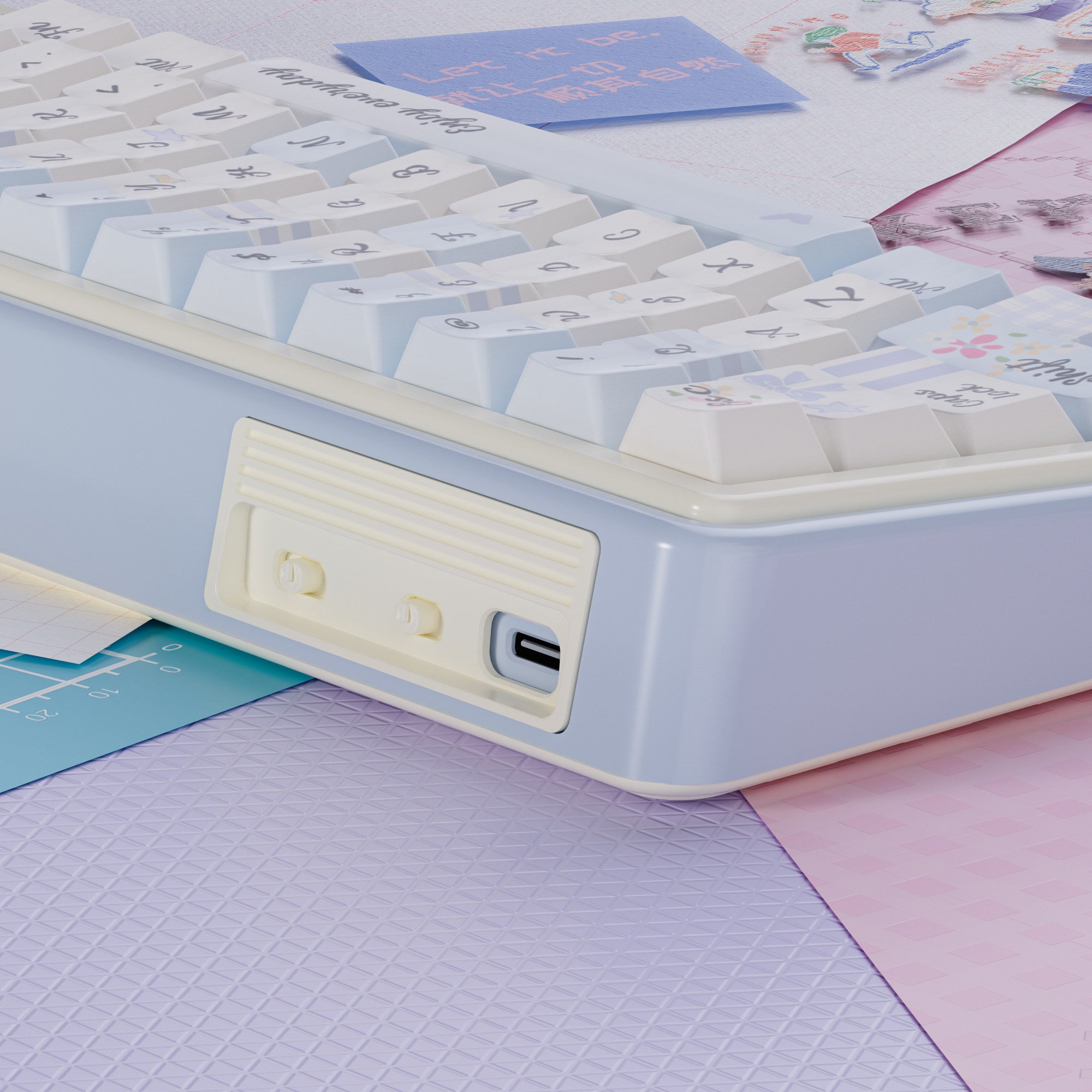Grid Garden Triple Mode Mechanical Keyboard