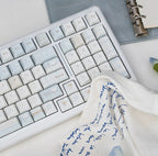 UR98 White Three-Mode Mechanical Keyboard | Gasket RGB Hot-Swap Custom Kit