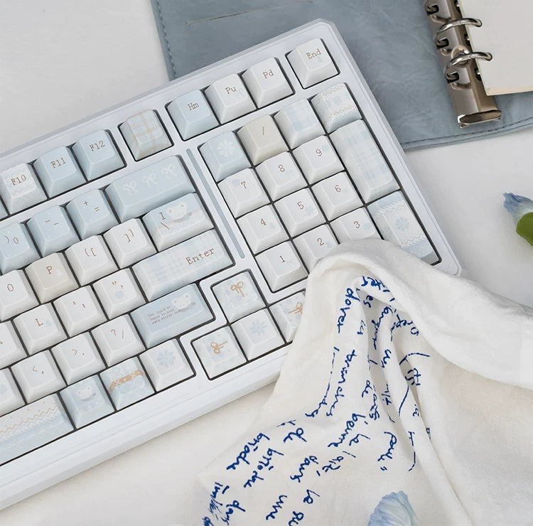 UR98 White Three-Mode Mechanical Keyboard | Gasket RGB Hot-Swap Custom Kit