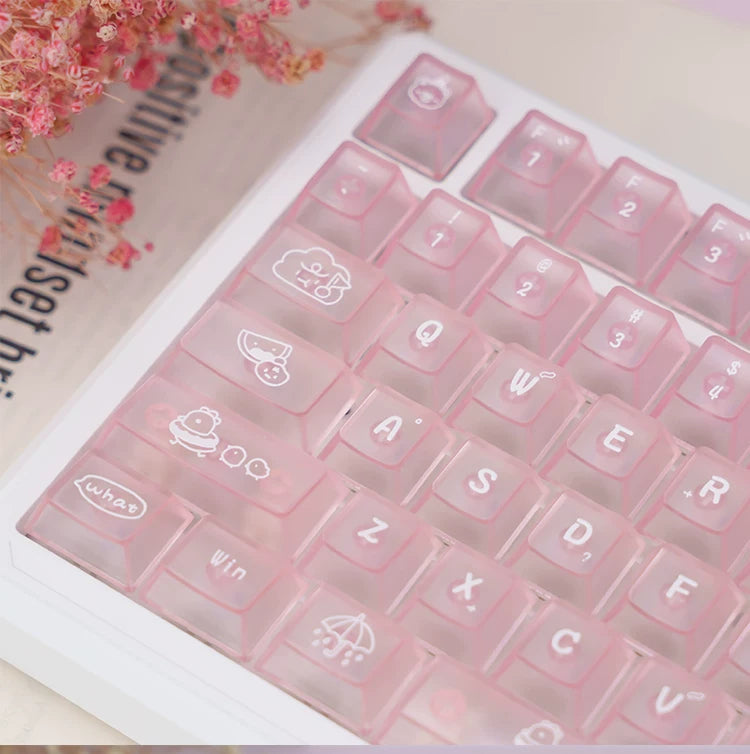 UR98 White Three-Mode Mechanical Keyboard | Gasket RGB Hot-Swap Custom Kit