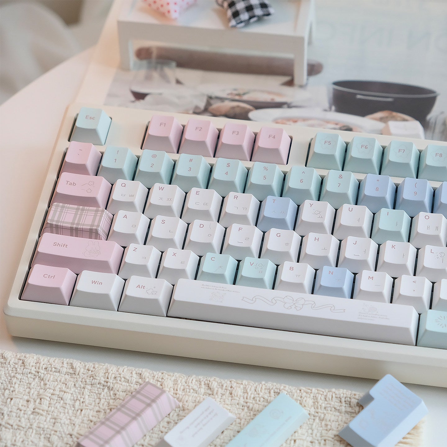 Beefun Cheese Rabbit mechanical keyboard keycaps