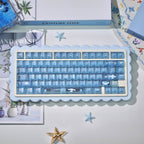 URE Blue Yujian Dog PC Fog Transparent Keycaps