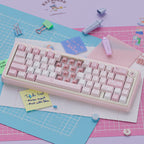 UR65 Pink Melody Three-Mode Mechanical Keyboard