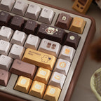 UR82 Butter Bear Brown Three-Mode Mechanical Keyboard