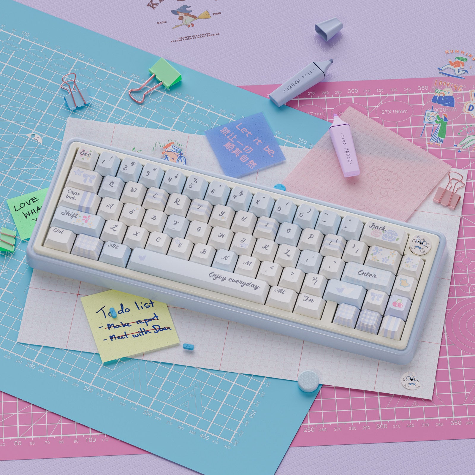 Grid Garden Triple Mode Mechanical Keyboard