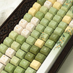 Jin Gui Longjing Ceramic Keycap Set | EdgeLit Cherry Profile PBT Keycaps