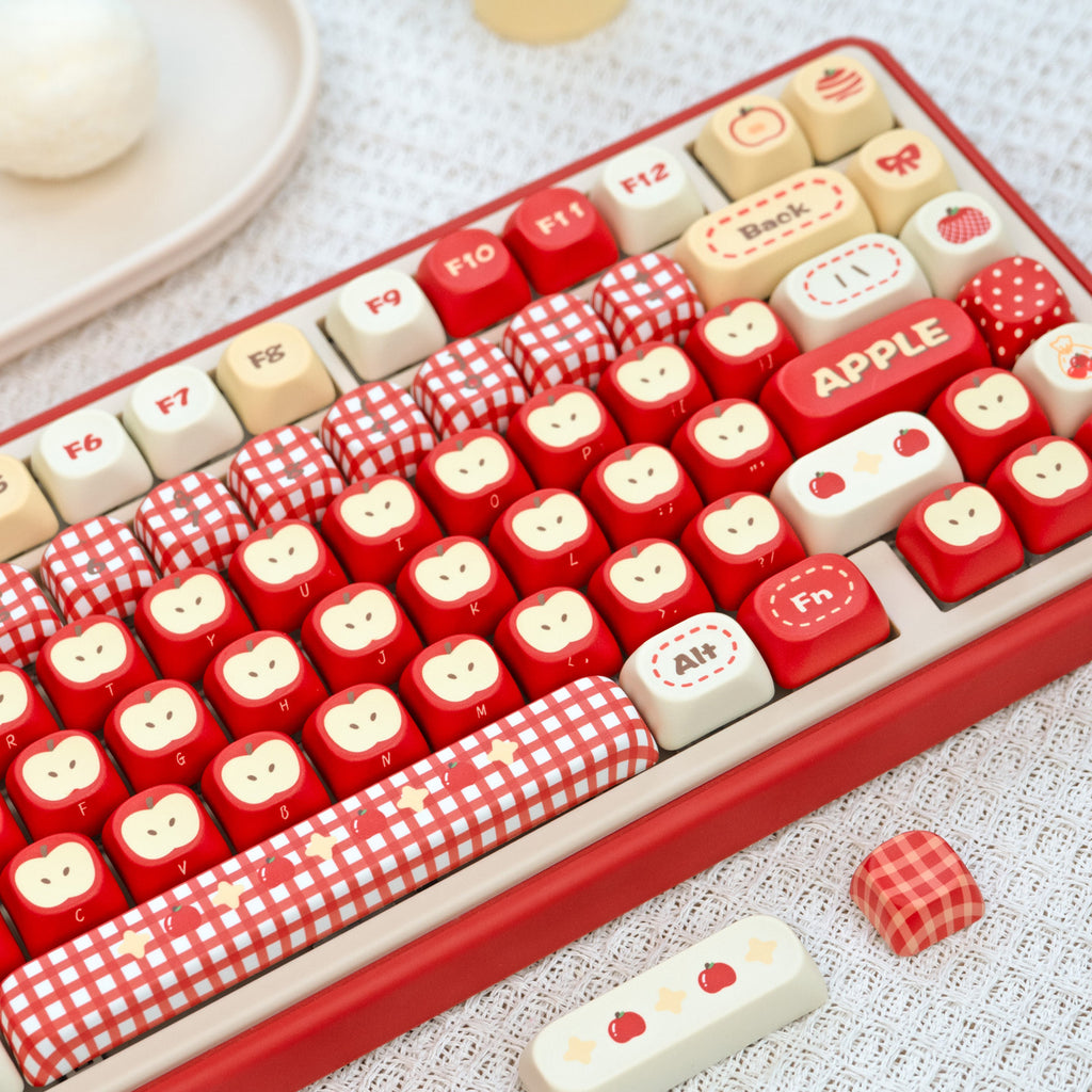 UR82 Apple Dot Red Three-Mode Mechanical Keyboard