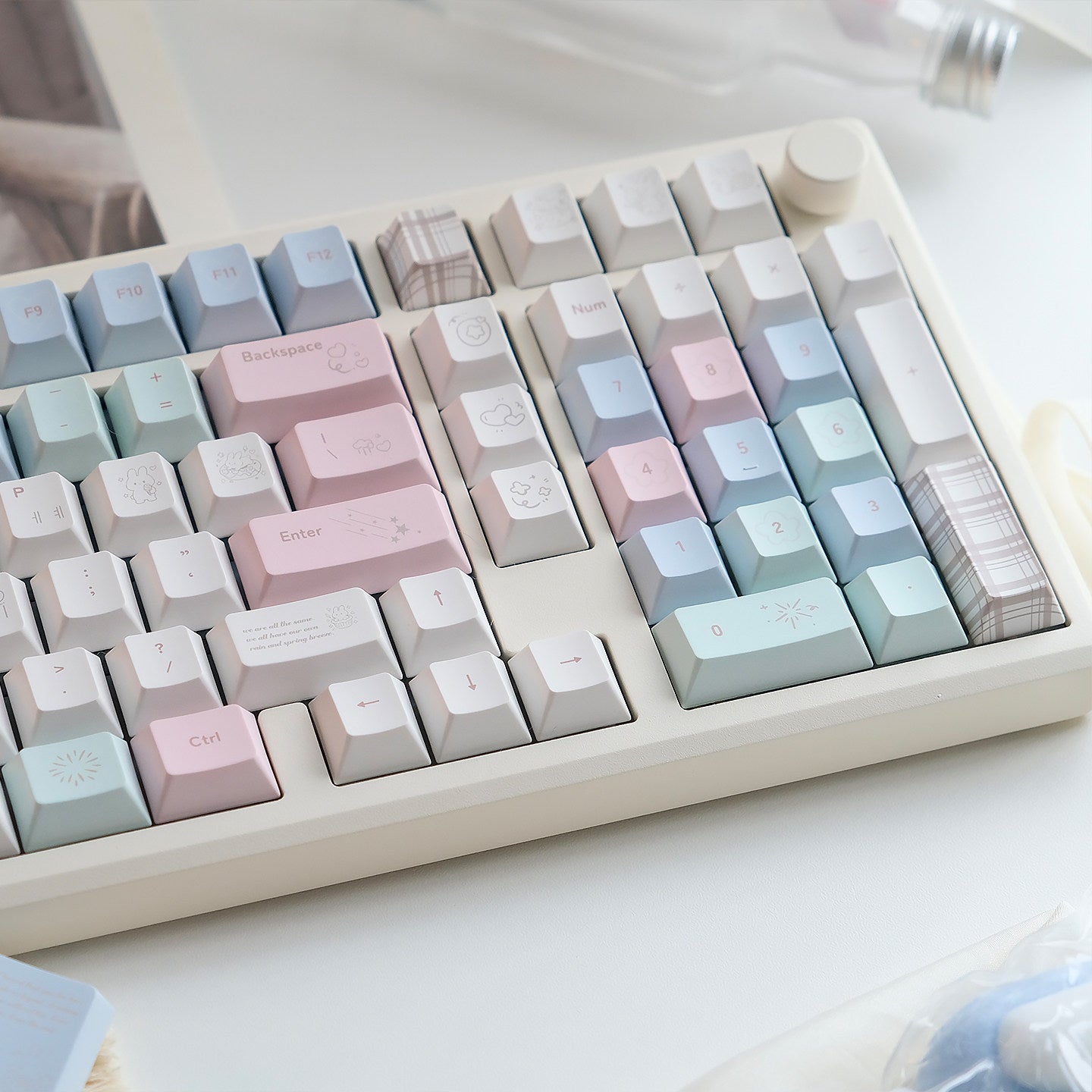 Beefun Cheese Rabbit mechanical keyboard keycaps