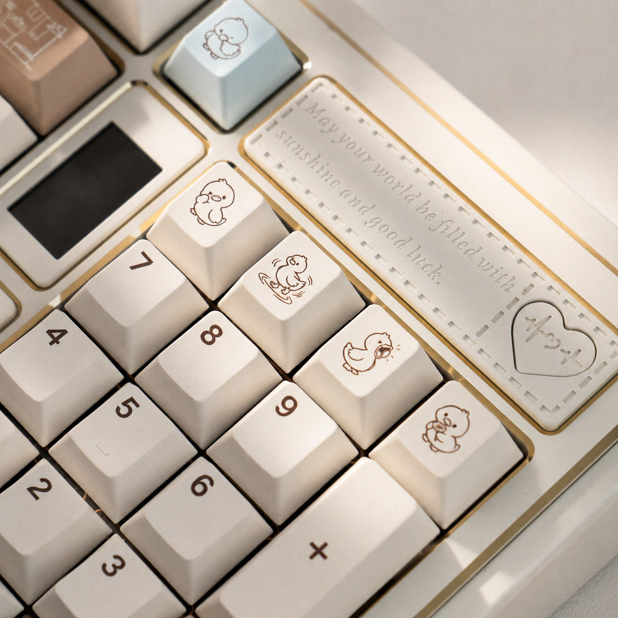 Coco Duck Retro Milk Latte Keycap