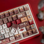 UR82 Baking Cat Red Three-Mode Mechanical Keyboard