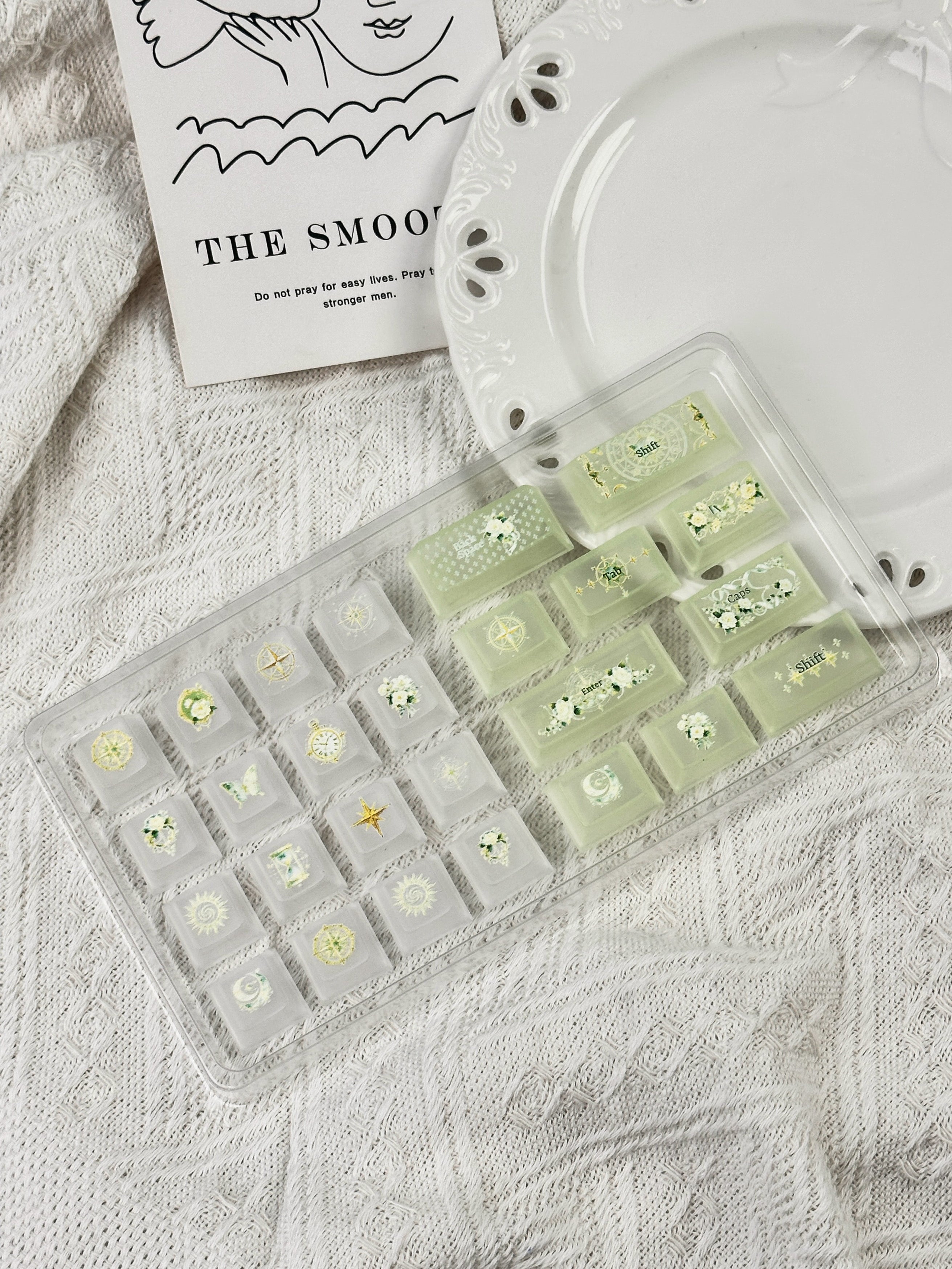 Cherry Profile Night Astrology Pearl PBT Keycap Set