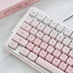 Jelly Foundation Keycap Set | Translucent Pastel Pink PBT Keycaps
