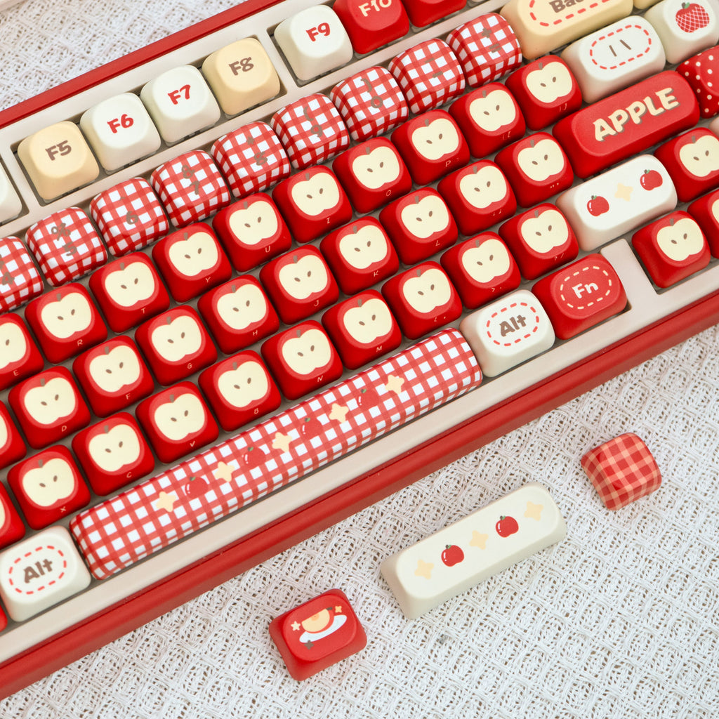 UR82 Apple Dot Red Three-Mode Mechanical Keyboard
