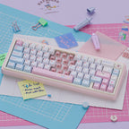UR65 chalk dog triple-mode mechanical keyboard