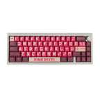 Retro Pixel Red & Black Keycap Set | Premium Cherry Profile PBT