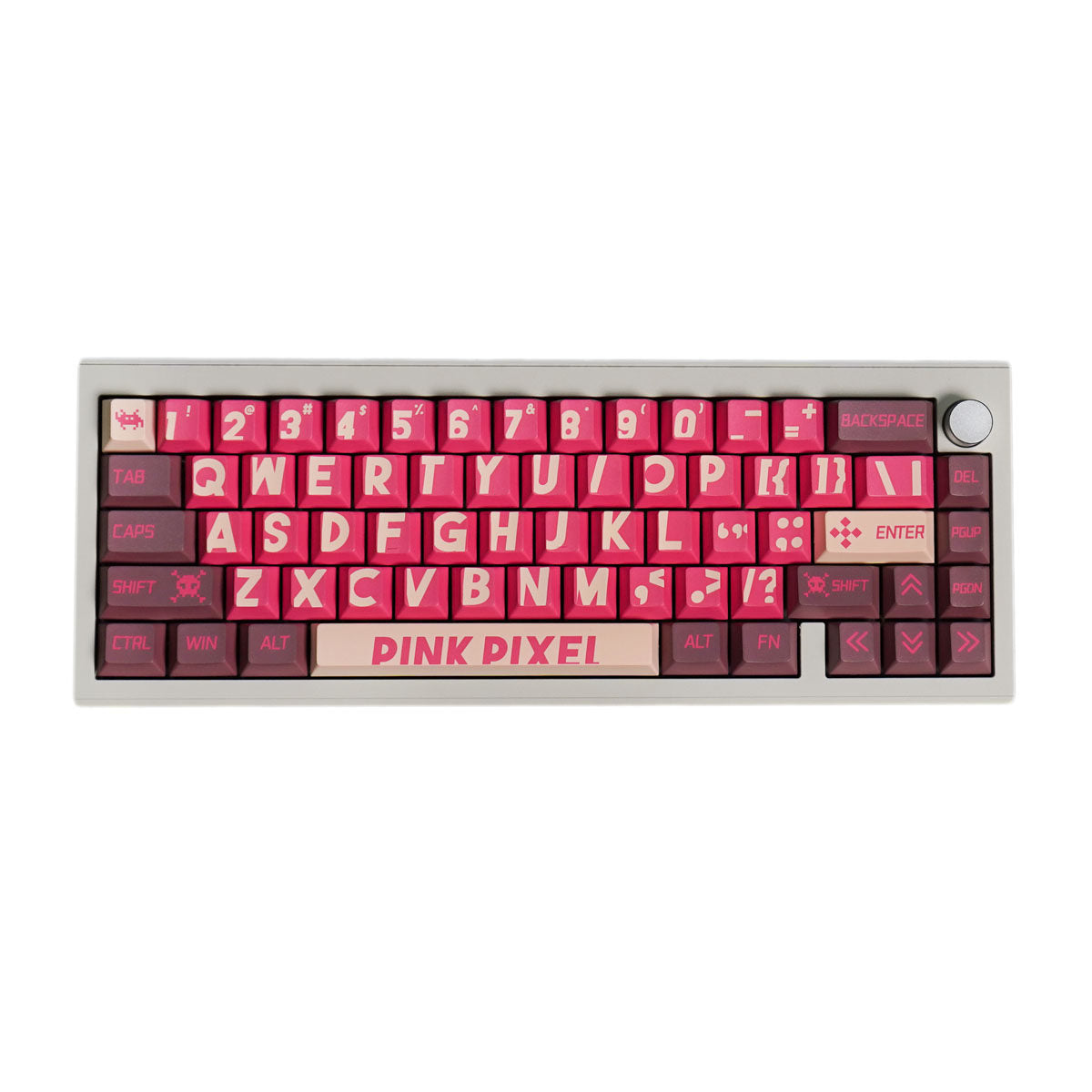 Retro Pixel Red & Black Keycap Set | Premium Cherry Profile PBT
