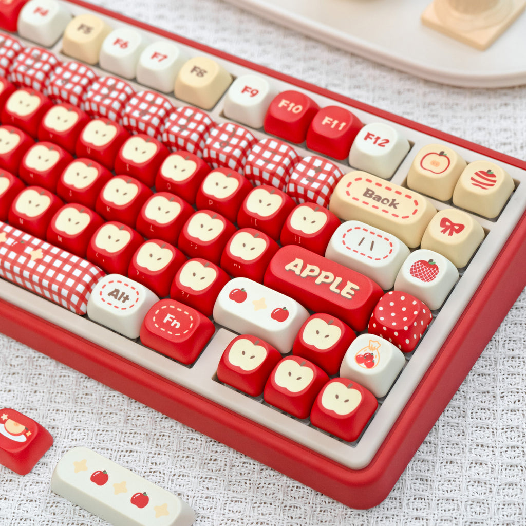 UR82 Apple Dot Red Three-Mode Mechanical Keyboard