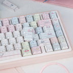 UR82 Strawberry Dessert Bundle | Keyboard + Keycap Set | Pink Aesthetic Mechanical Keyboard