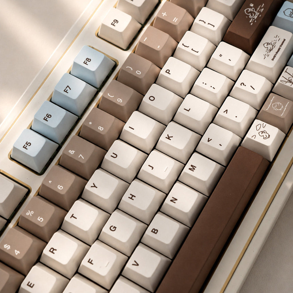 Coco Duck Retro Milk Latte Keycap