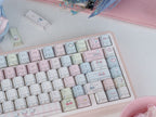 Urelab cherry Mengmeng Miffy folding keycaps PBT set