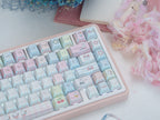 Urelab cherry Mengmeng Miffy folding keycaps PBT set