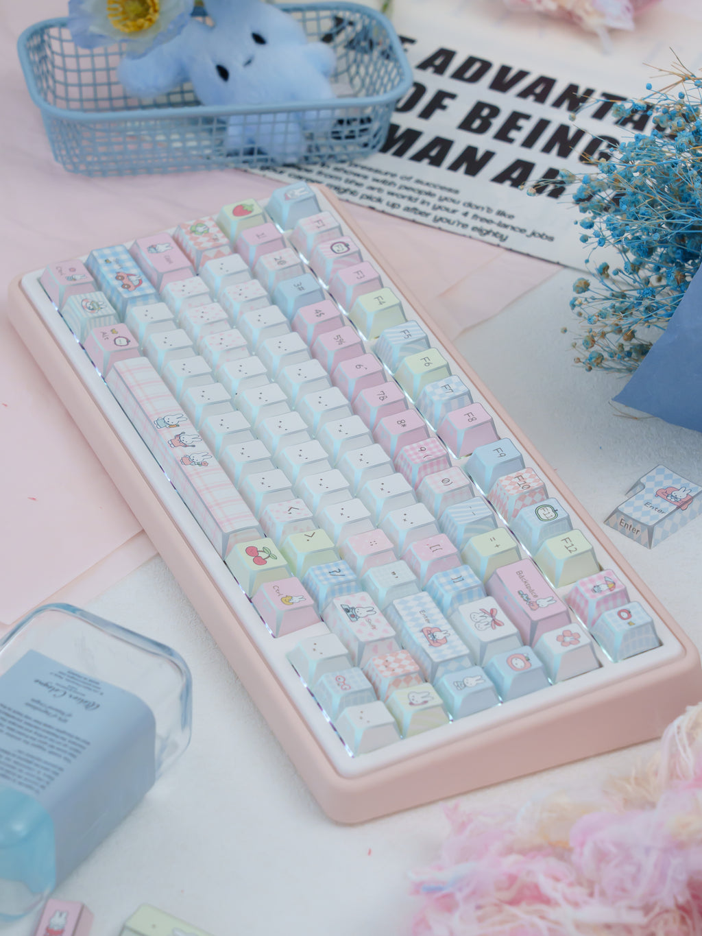 Urelab The cute Miffy keyboard of UR82