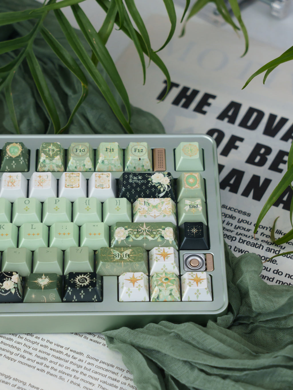 Urelab Cherry Night Astrology - Pearl Keycaps set