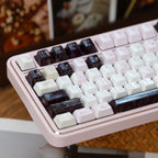 UreLab Black Veil Blush Genuine Ceramic Keycap Set