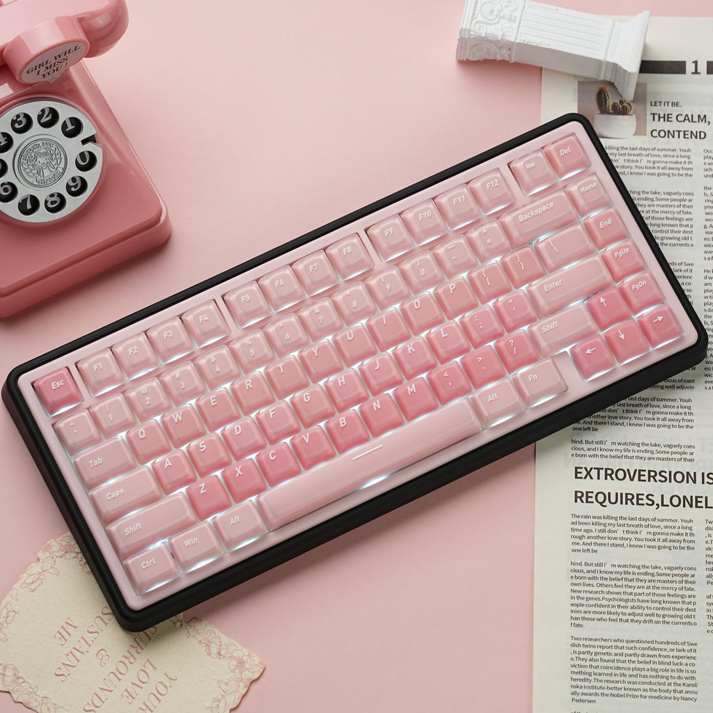 UR82 Three-Mode Mechanical Keyboard Bundle | Custom Keycap Set Included