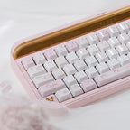 Cute Pink Rabbit Ceramic Keycap Set