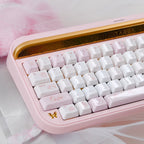 Cute Pink Rabbit Ceramic Keycap Set