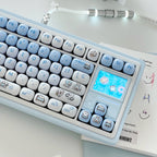 MOG Line Dog Jelly PC Keycap Set | Translucent RGB-Friendly Keycaps