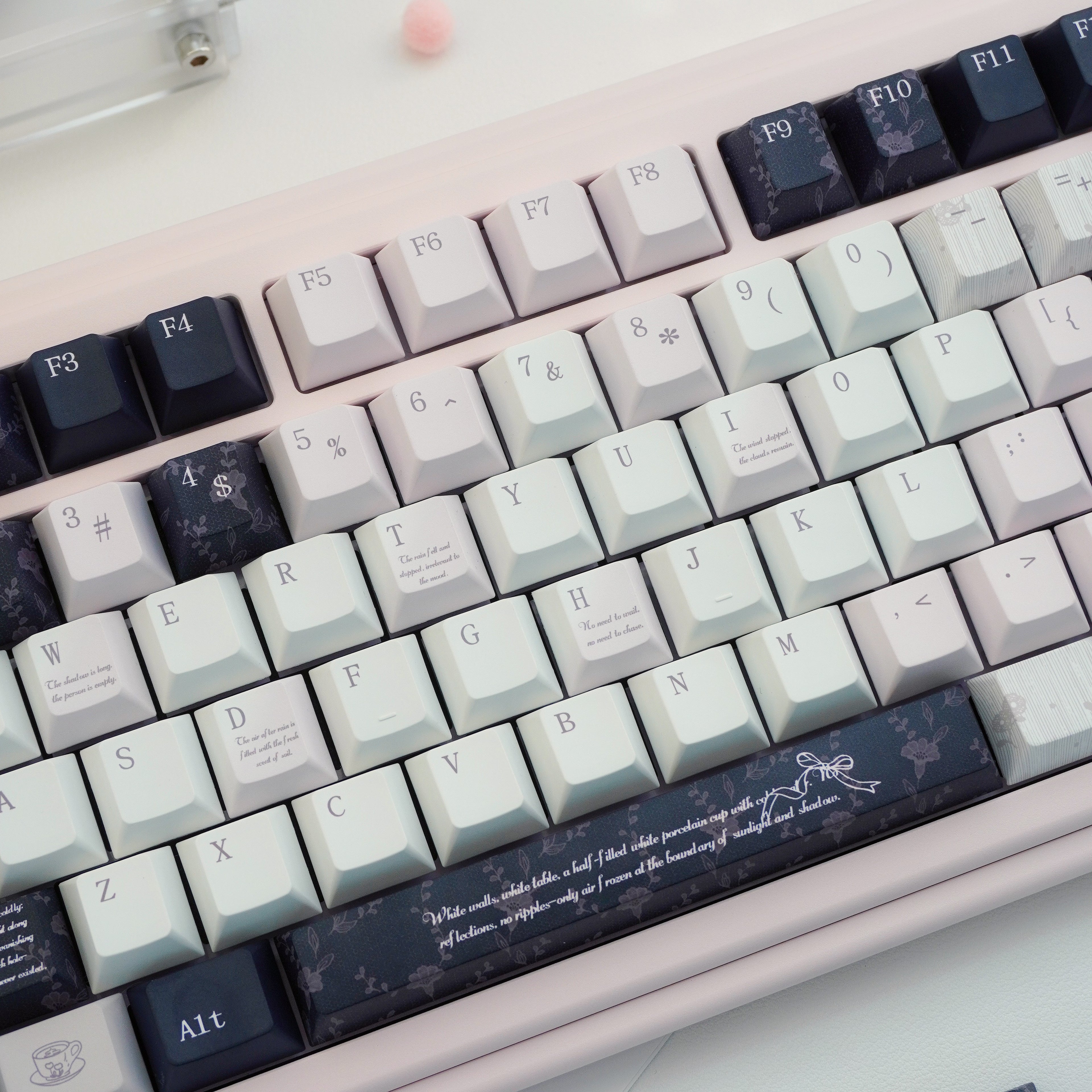 Black Veil Pink Cheeks Keycap Set