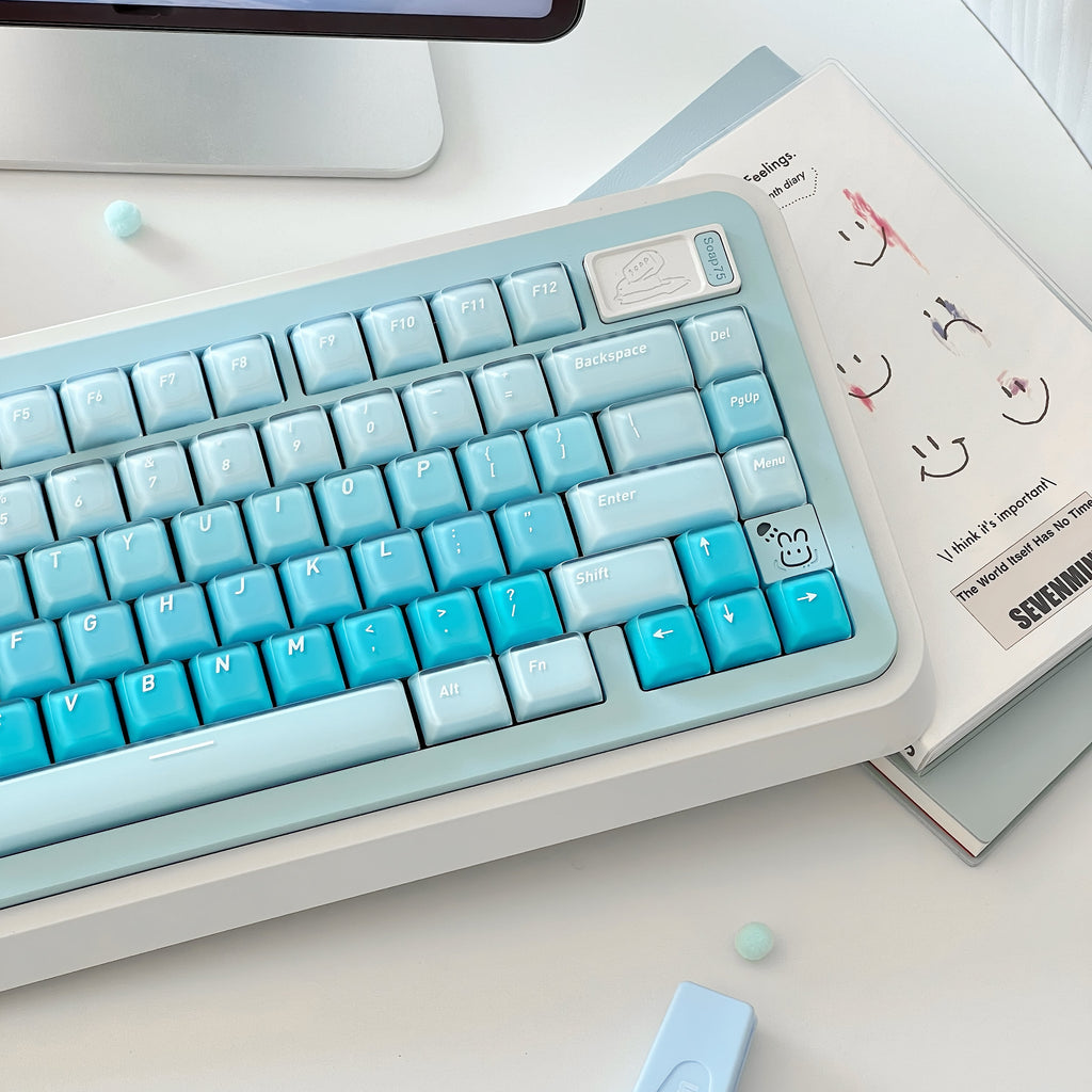 CSA Blueberry Keycap Set | Uniform CSA Profile PBT Keycaps