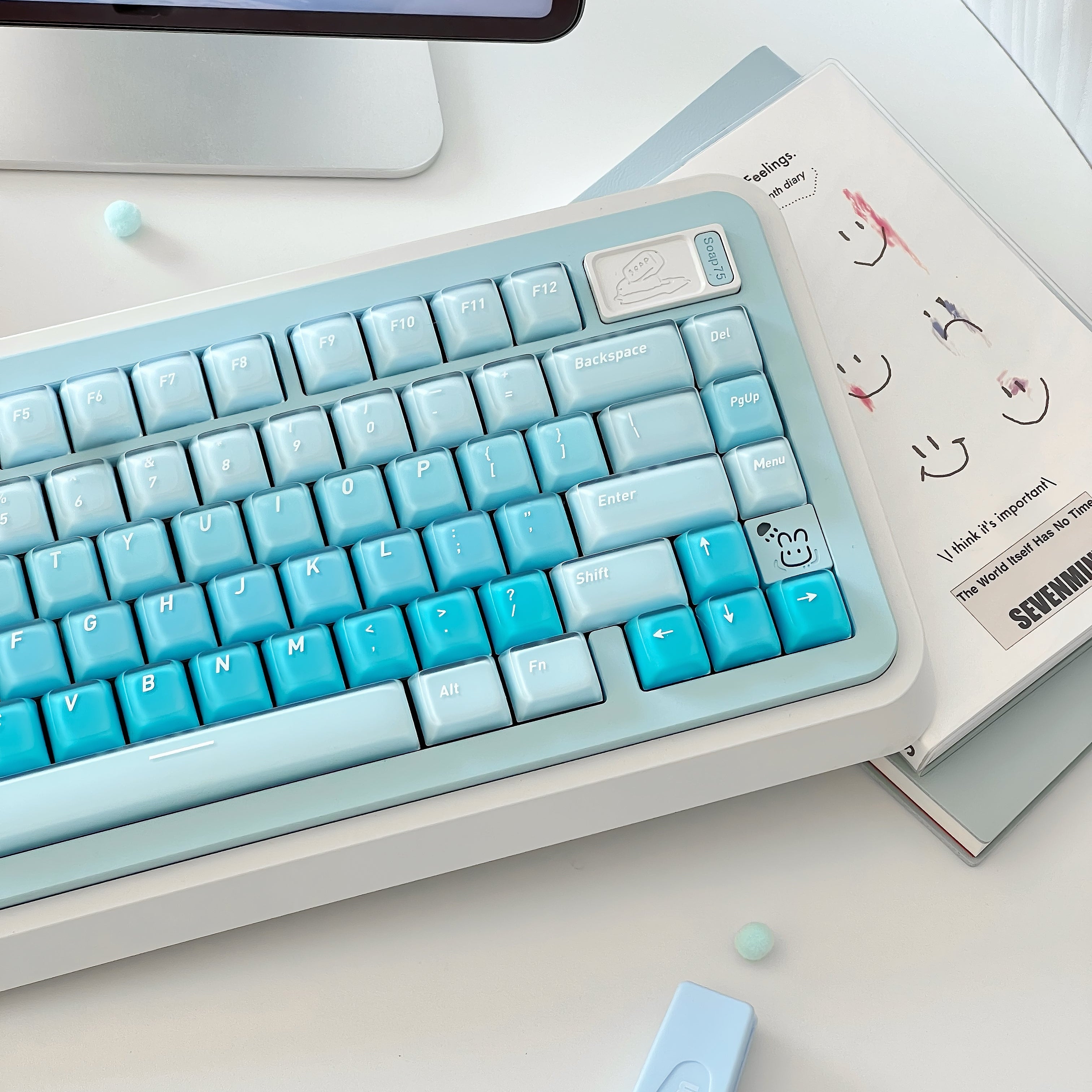 CSA Blueberry Keycap Set | Uniform CSA Profile PBT Keycaps