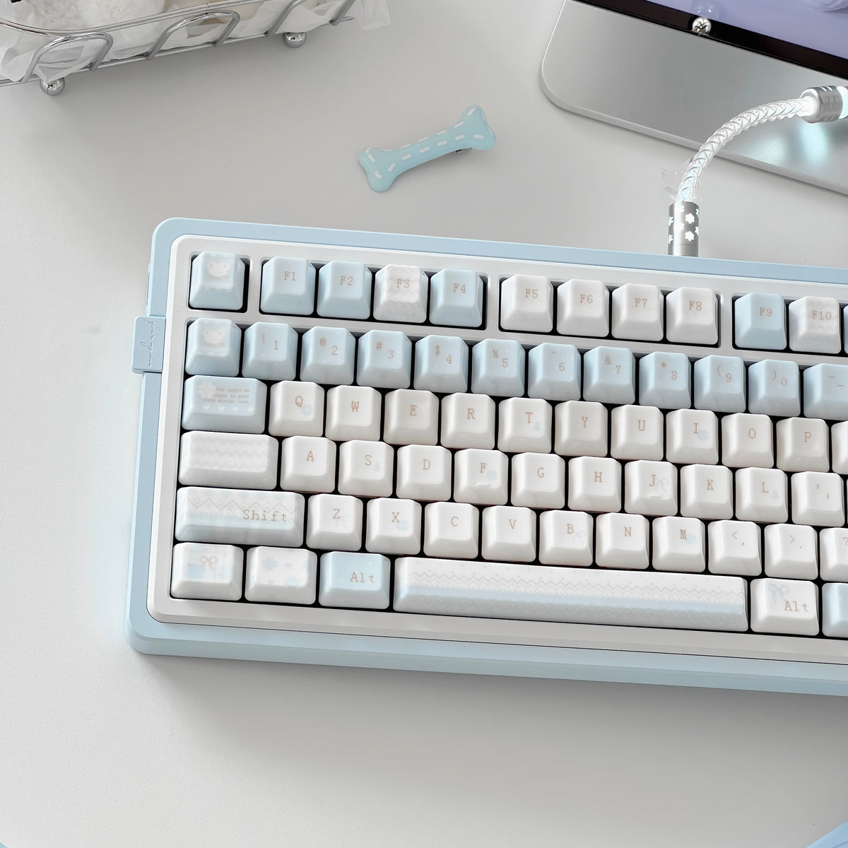 UreLab Winter Letter Genuine Ceramic Keycap Set