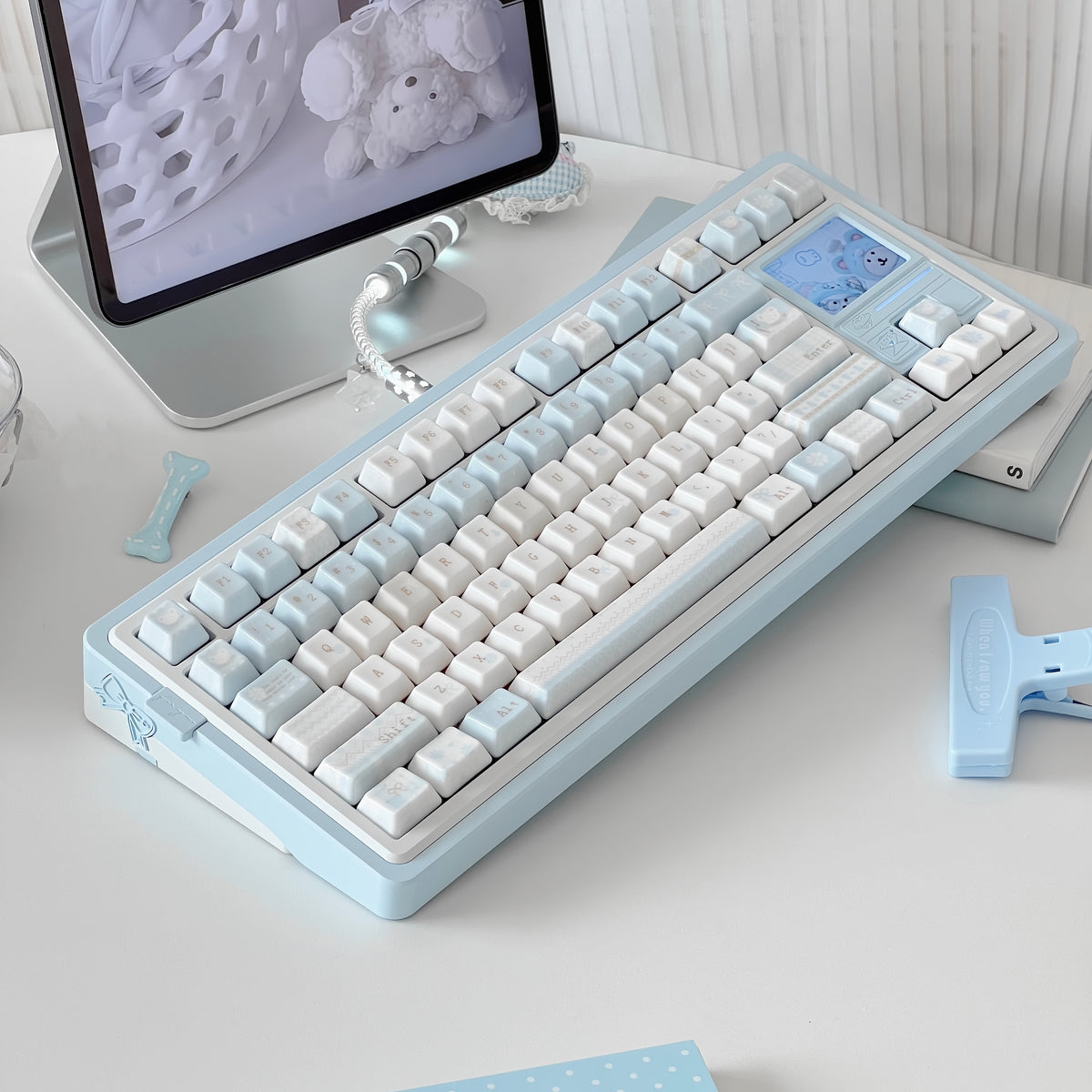 UreLab Winter Letter Genuine Ceramic Keycap Set