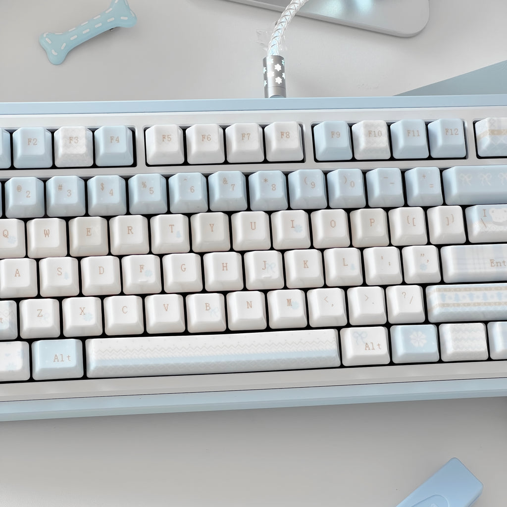 UreLab Winter Letter Genuine Ceramic Keycap Set