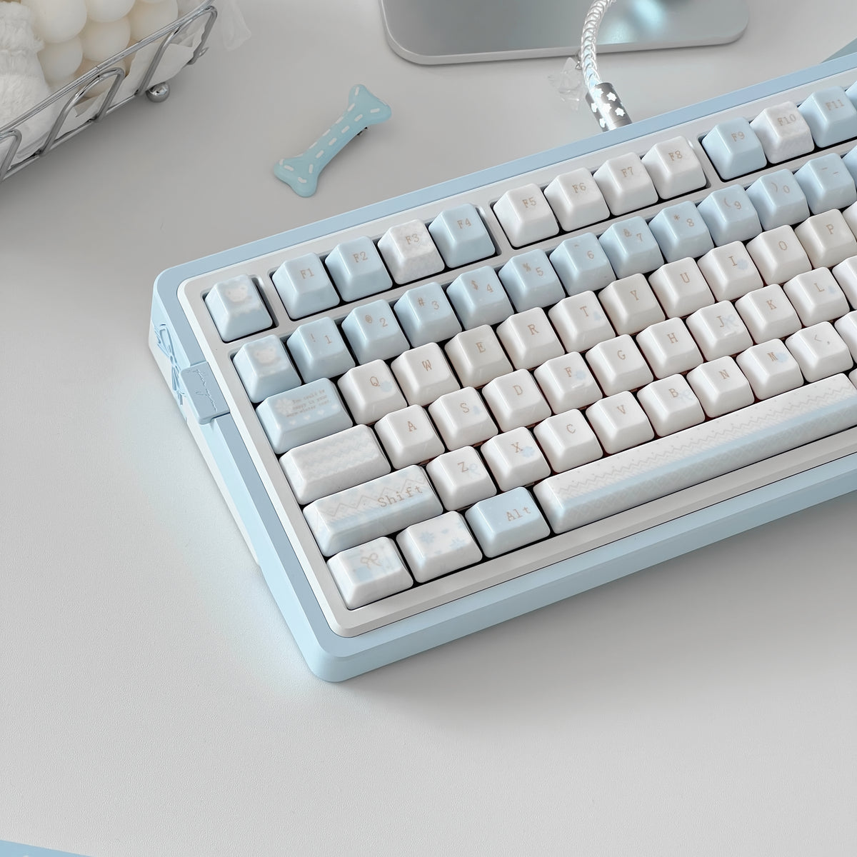 UreLab Winter Letter Genuine Ceramic Keycap Set