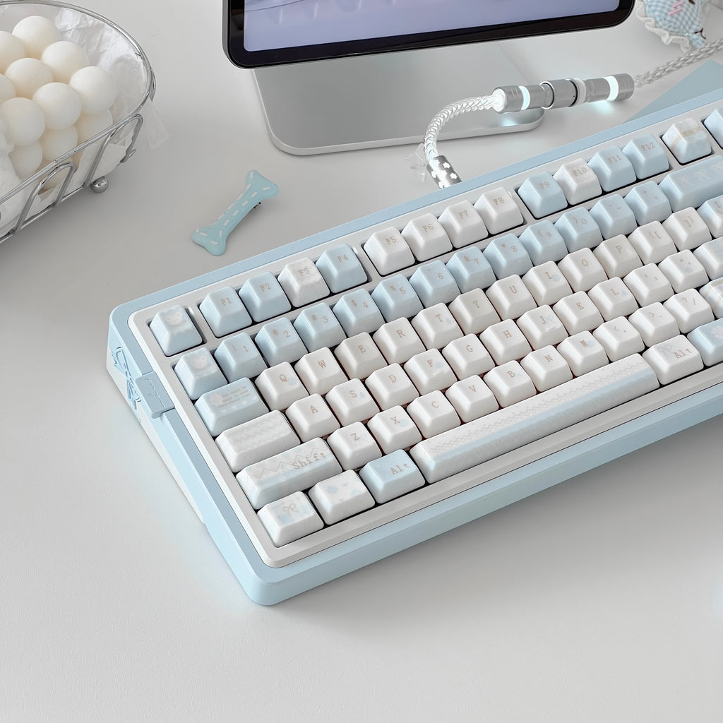 UreLab Winter Letter Genuine Ceramic Keycap Set