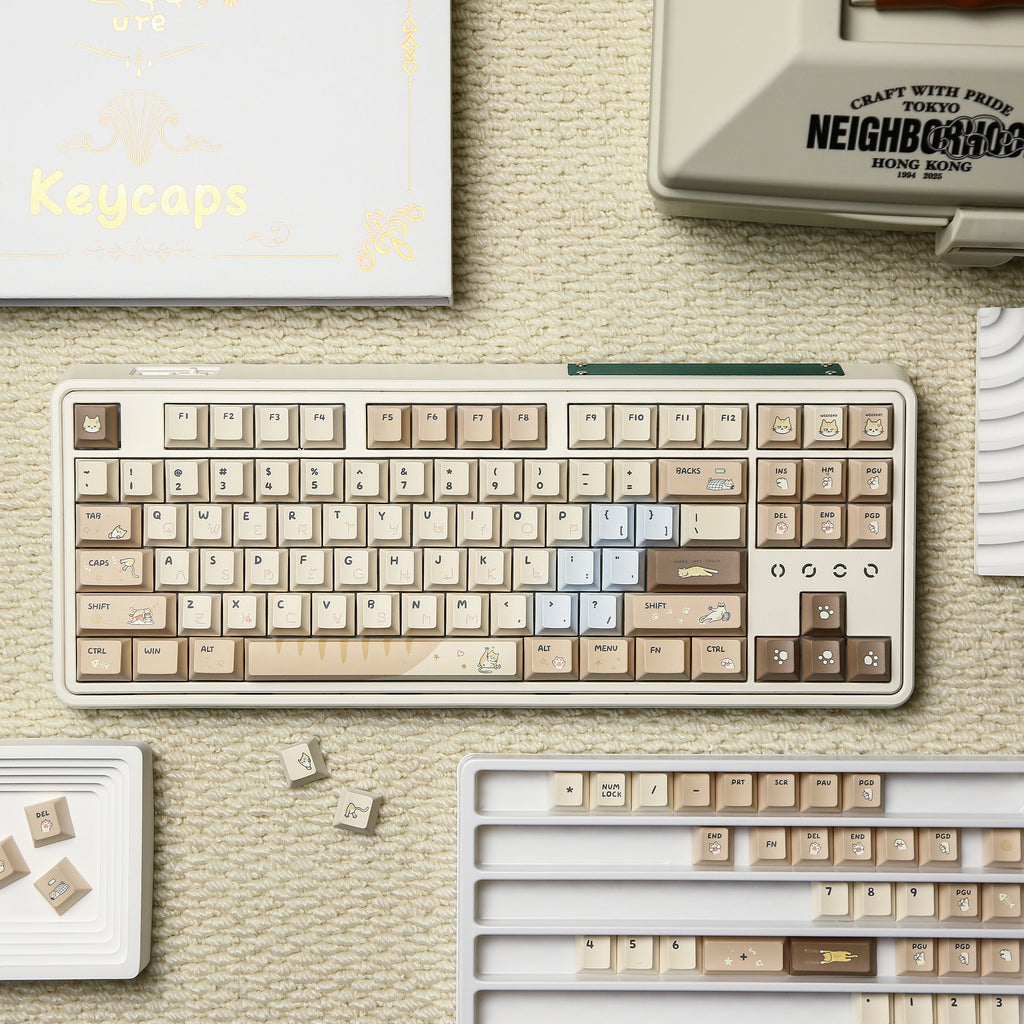 UreLab Hakimi Cat PBT Keycap Set - Cherry Profile