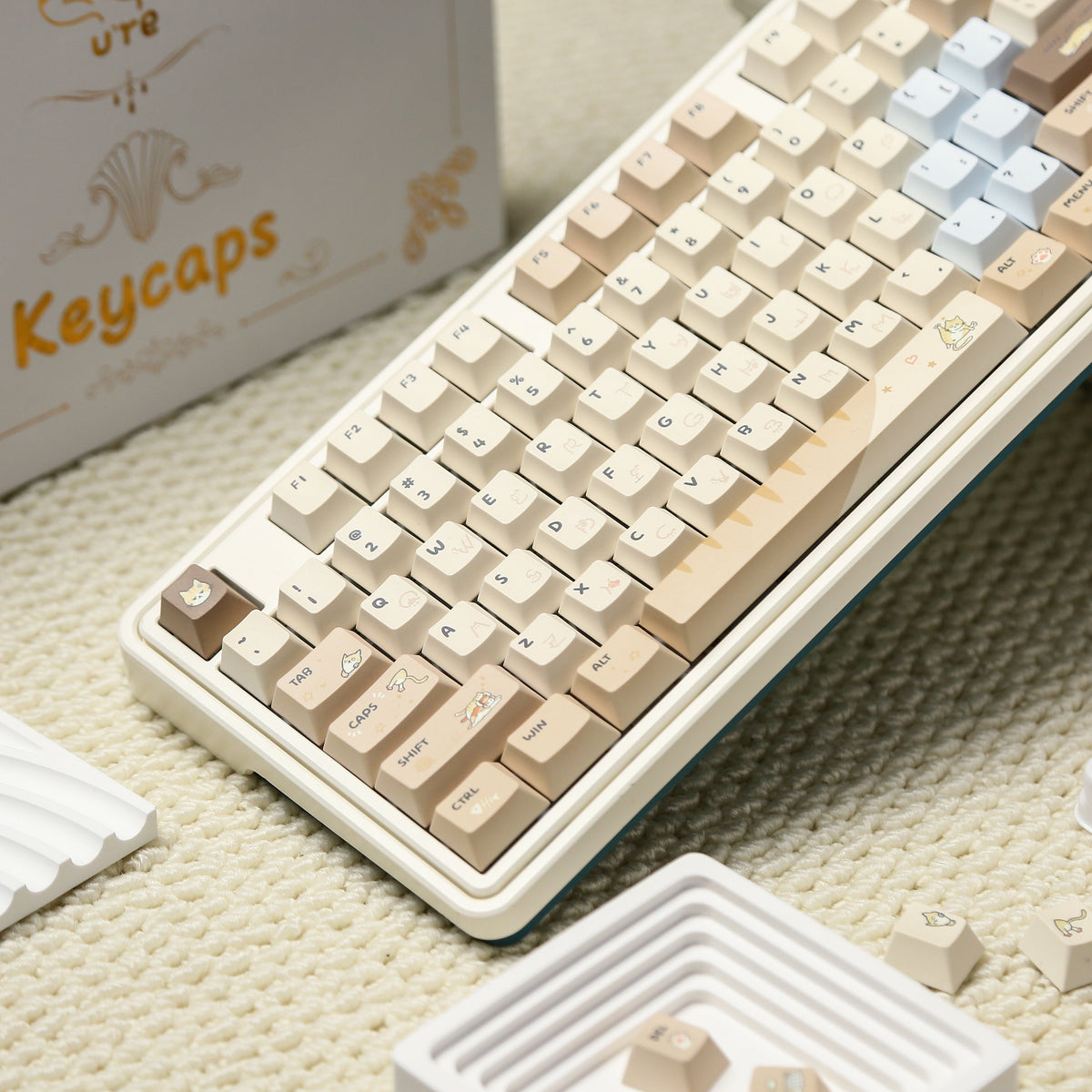 UreLab Hakimi Cat PBT Keycap Set - Cherry Profile