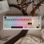 UR98 White Three-Mode Mechanical Keyboard | Gasket RGB Hot-Swap Custom Kit