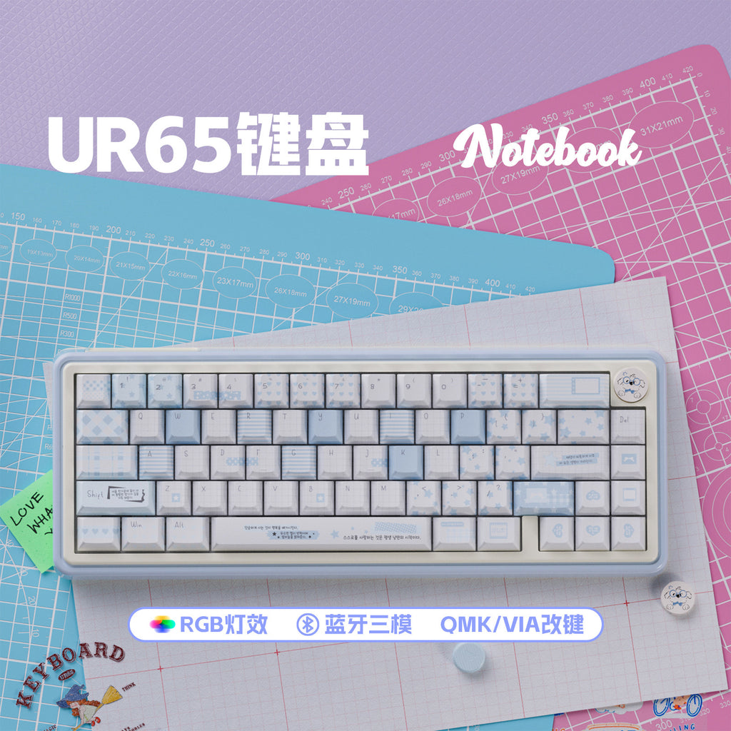 UR65 Triple-Mode Gasket Mechanical Keyboard | QMK/VIA Compatible