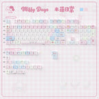 UR82 Strawberry Dessert Bundle | Keyboard + Keycap Set | Pink Aesthetic Mechanical Keyboard