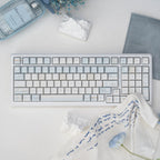 UR98 White Three-Mode Mechanical Keyboard | Gasket RGB Hot-Swap Custom Kit