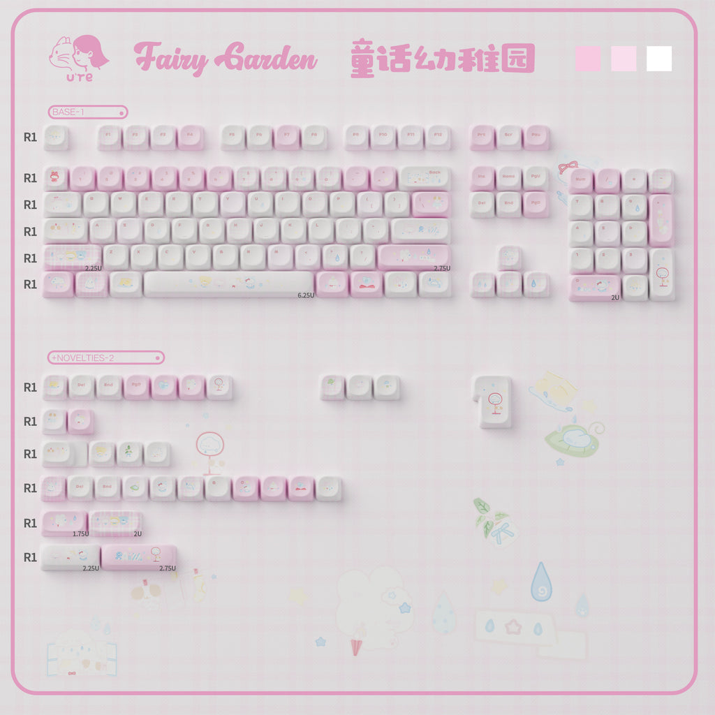 Fairy Tale Kindergarten Keycap Set | Cherry & MOA Profile PBT Keycaps