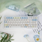 UR98 White Three-Mode Mechanical Keyboard | Gasket RGB Hot-Swap Custom Kit