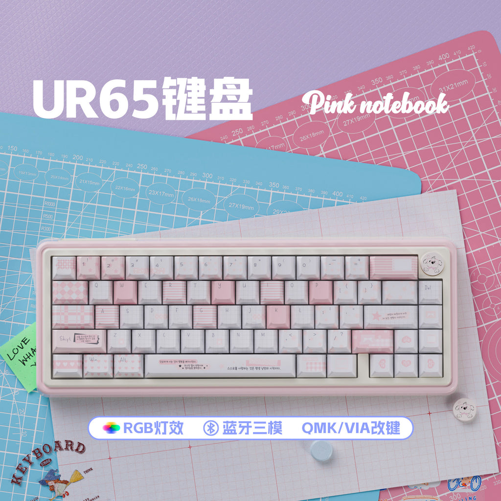 UR65 Triple-Mode Gasket Mechanical Keyboard | QMK/VIA Compatible