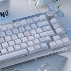 Urelab Winter Letter Dual-Layer Pudding Keycap Set